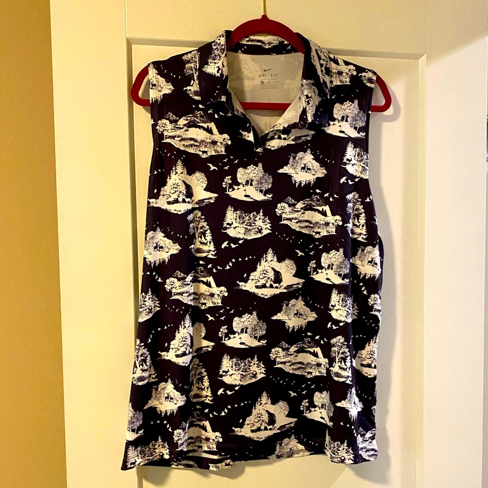 NWT Nike Dri-fit golf polo; sleeveless; XL